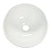 Small Mini Round Above Counter Vessel Bathroom Sink White Porcelain With Grade A Vitreous China Finish 11.25