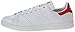 adidas Men's Originals Stan Smith Sneaker, White/White/Collegiate Red, 9 M US