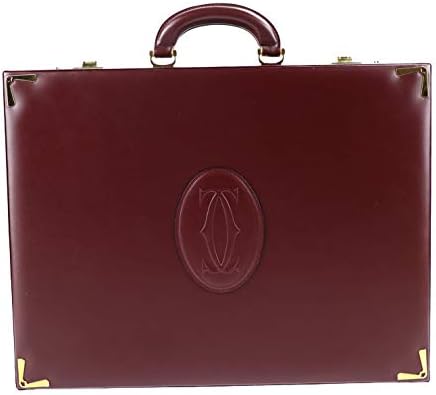 Amazon カルティエ Cartier マストライン ビジネスバッグ マストライン レザー ボルドー メンズ アタッシュケース ブリーフケース 書類鞄 ビジネスバッグ