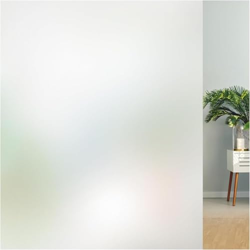 Lifetree Frosted Privacy Stripe Static Cling No Glue Window Film Opaque Anti UV for Home and Kitchen 45 * 200 cm(17.7"*78.7")