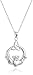Sterling Silver Celtic Claddagh Pendant Enhancer, 18