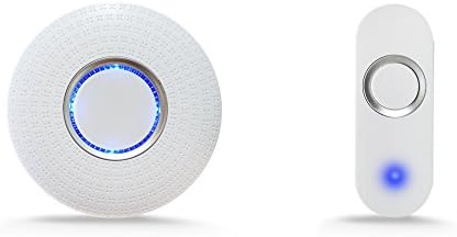 ALWOA Wireless Door Ring Working at over 900-feet Without Interference Chimes, No Batteries Required for Doorbell Receiver (White)