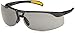 Uvex by Honeywell Protégé Safety Glasses, Metallic Black Frame with Gray Lens & Uvextreme Anti-Fog Coating (S4201X)