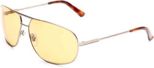 Gucci Men s 1956/S Rectangle Sunglasses,Dove Gray Frame/Brown Green Lens,One Size