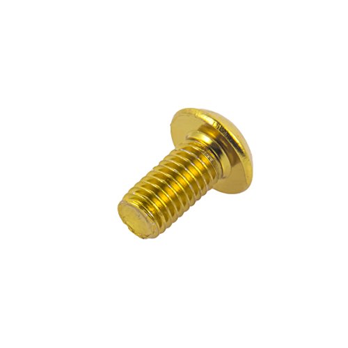 EASTERN POWER 12 Pcs Bicycle Disc Brake Bolts MTB Rotor Bolts 6-Bolt M5x10mm Brake Bolts Mountain Bike, Gold