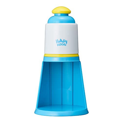 ドウシシャ(DOSHISHA) かき氷器 電動 ハピコオリ バラ氷対応 製氷カップ2個付き ブルー 16.5×16.5×32.5cm DIN-20BL