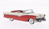 Ford Fairlane Convertible, red/white, 1956, Model Car, Ready-made, Vitesse 1:43