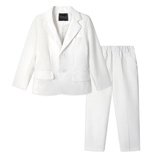 LOLANTA 2 Piece Suit Set Boys Blazer and Pants Set Leisure Clothes or Wedding Party Dress 2-13 Years