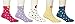Maiwa Girls Cotton Bow Pattern Slight Seam Novelty socks for girls,Toddlers, kids 5 pack