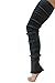 Luxury Divas Burgundy Slouchy Thigh High Knit Dance Leg Warmers Black