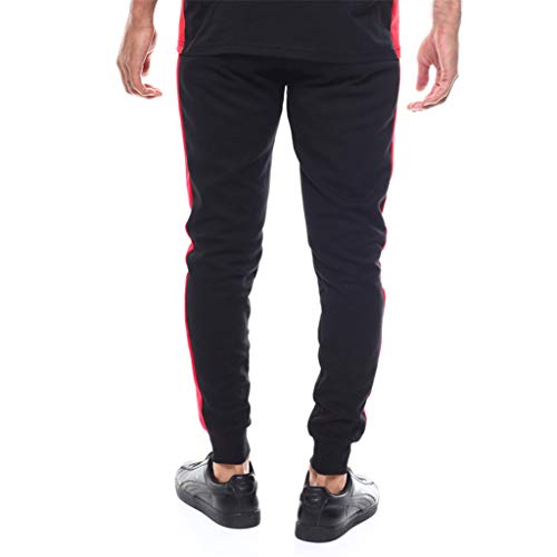 Simayixx Sport Pants American Flag Athletic Running Pant Light Jersey Sweatpants Teens Zip Joggers Gym Workout Track Suit Black