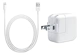 3ft USB Sync and Charge Lightning Cables with 12W Wall Charger for iPads
