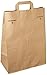CucinaPrime 25 Count Reusable Brown Rectangular Paper Bags with Handles, 12 x 7 x 17 inches, Gusseted Paper Construction, Fold Top Closure