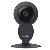 IseeBell Home Camera, 1080P Wi-Fi IP Indoor Security Cam with Motion Detection, Night Vision, 2-way Audio, SmartApp, 24/7 Cloud Recording, SD Card Slot for Home/Office/Baby/Nanny/Pet Monitor (Black)