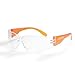 JORESTECH Eyewear Protective Safety Glasses, Polycarbonate Impact Resistant Lens Pack of 12 (Orange)