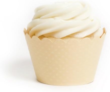 Dress My Cupcake Standard Light Yellow Cupcake Wrappers, Set of 12