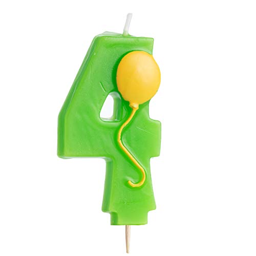 image for Generic (10 Pack) Numbers and Balloons Birthday Candles: Wax Candles D