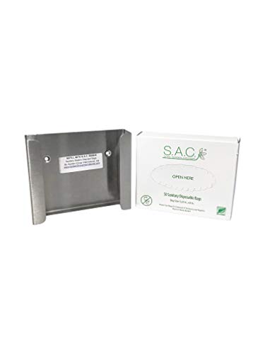SB8836-24, case of 24 Boxes. 50 Bags per Box. Sanitary Napkin and Tampon Disposal Bags, self Sealing Courtesy Bags for The Sanitary, Discrete Disposal of Personal Care & Hygiene Products. - Thumbnail 7