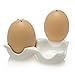 Egg Shaped Salt and Pepper Shakers by Almara Range - Novelty Gloss Ceramic Shaker Set - Salt and Pepper Holders For Table, Baking, and Cooking - Cute, Fun Farmhouse Themed Kitchen Accessory and Gift