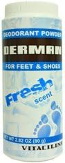 Derman Deodorant Powder Fresh Scent 2.82 Oz