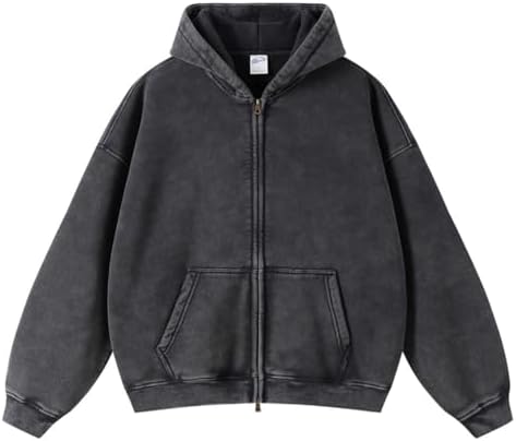 KEEPSHOWING Womens and Mens Zip Up Hoodies Long Sleeve Fall