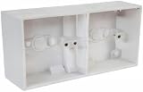 PRO ELEC PELB1646 2 Gang White Pattress Box 32mm view 2