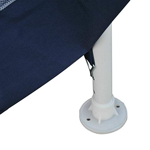 FDInspiration Blue Steel Sun Shade Outdoor Gazebo Canopy Garden Party Tent Awning Patio Shelter w/Netting with Ebook - Thumbnail 6