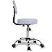 Rolling Stool Chair Adjustable Swivel Office Desk Chair with Back and Wheels for Office,Home,Shop,Spa in Grey