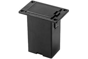 LABRICIYON 1Set Black Guitar Pickup Battery Box,Battery Guitar Case,Acoustic Guitar Pickup Parts,Case Holder Replacement for EQ Bass Accessories,Pickup Shell Cover Installed on Guitar Bass with 9V Battery Box