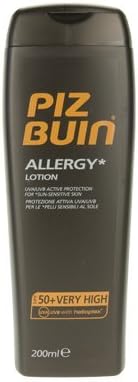 Piz Buin Allergy Sun Lotion SPF50+ 200ml UVA UVB Protection Sensitive Skin