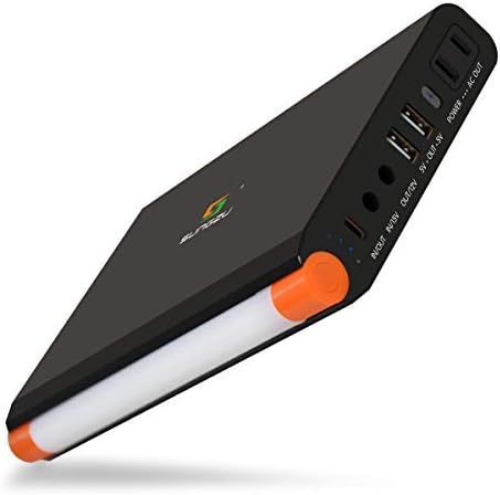 100W Laptop Station Generator, AC Station Generator 11.1V/9.0Ah, LED Flashlight Power Bank Portable Charger with AC Outlet, External Battery Pack for Phone, Mac Book, HP, Think-pad, and other Laptop
