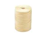 C-LON Fine Weight Bead Cord, Cream - 0.4mm, 136 Yard Spool
