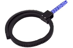 Acouto Follow Ring Camera Belt - Adjustable Manual Flexible Gear for DSLR Camera Follow Zoom Lens - Black - Global Engineerin