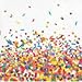 ShoppeShare Disposable Plates, Napkins, Cups, Tablecloth, Sprinkle Confetti Birthday Party Supplies, 6-Piece Bundle