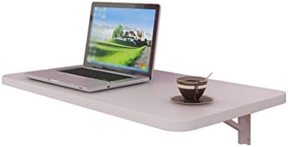 Wall-mounted Computer Desk Simple Folding Side Table White Wall Hanging Corner Laptop Table 80 * 40cm