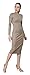 Marycrafts Womens Modest Long Sleeve Sheath Midi Dresses Work Office