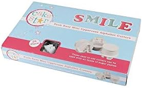 Cake Star Push Easy Letter Plunger Embosser Cutters Mini Small - Uppercase Alphabet Set 26 Piece