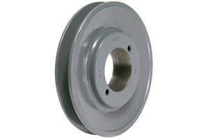 TB WOODS 1/2" to 1-1/2" Bushed Bore 1-Groove Standard V-Belt Pulley 5.95" OD