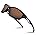 black matte frame with brown lens