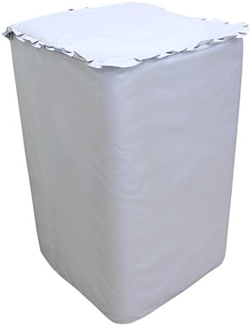 Egbinmd washing machine cover zipper for top-load washer/dryer waterproof protector for outdoor silver dustproof C type 242538in
