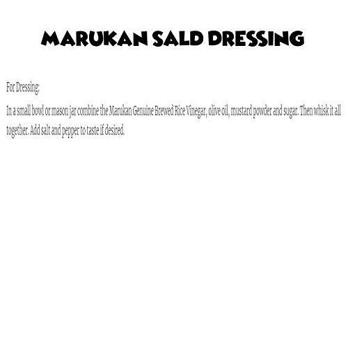 Marukan Unseasoned Rice Vinegar | Sushi Rice Vinegar | Sauces Stir Fry Dipping Marinades More 12 fl oz