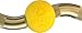 Core Prodigy Fit Grips - Thick Grip Training Adapter for Fat Bar Weight Lifting, Barbells, Dumbbells (Yellow Sphere)