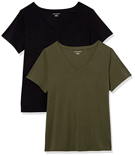 Blend He Men's Slim Fit V-Neck T-Shirts, Pack Of 2 - Soft 95% Cotton & 5% Elastane - View #13