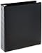 Amazon Basics 3-Ring Binder, 2 Inch - Black, 4-Pack