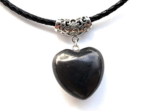 Karelia Creations Puffy Heart 100% Shungite Pendant