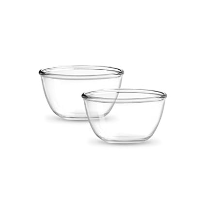 Treo Mixing Bowls 2Pieces Set (500) - TRANSPARENT(EC-GWF-FGB