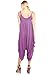 ViV Collection Solid Spaghetti Strap Harem Jumper