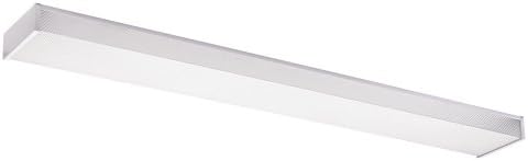 Sea Gull Lighting 59132Le15 Drop Lens Fluorescent Twolight Ceiling Flush Mount Hanging Modern Light Fixture White Finish