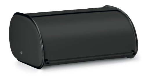 Polder 210201-95 deluxe steel bread box, black