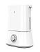TaoTronics 26dB Quiet Humidifiers for Bedroom, 4L Ultrasonic Cool Mist Humidifier, 12-50 Hours, Easy to Clean, Nano-Coating, 360° Nozzle, Auto Shut-Off [Upgraded](White)
